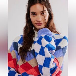 Free People Riley Pattern Pullover
